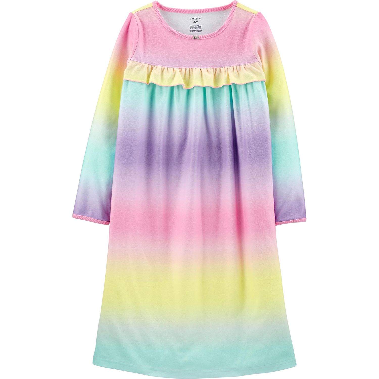 girls fleece nightdress