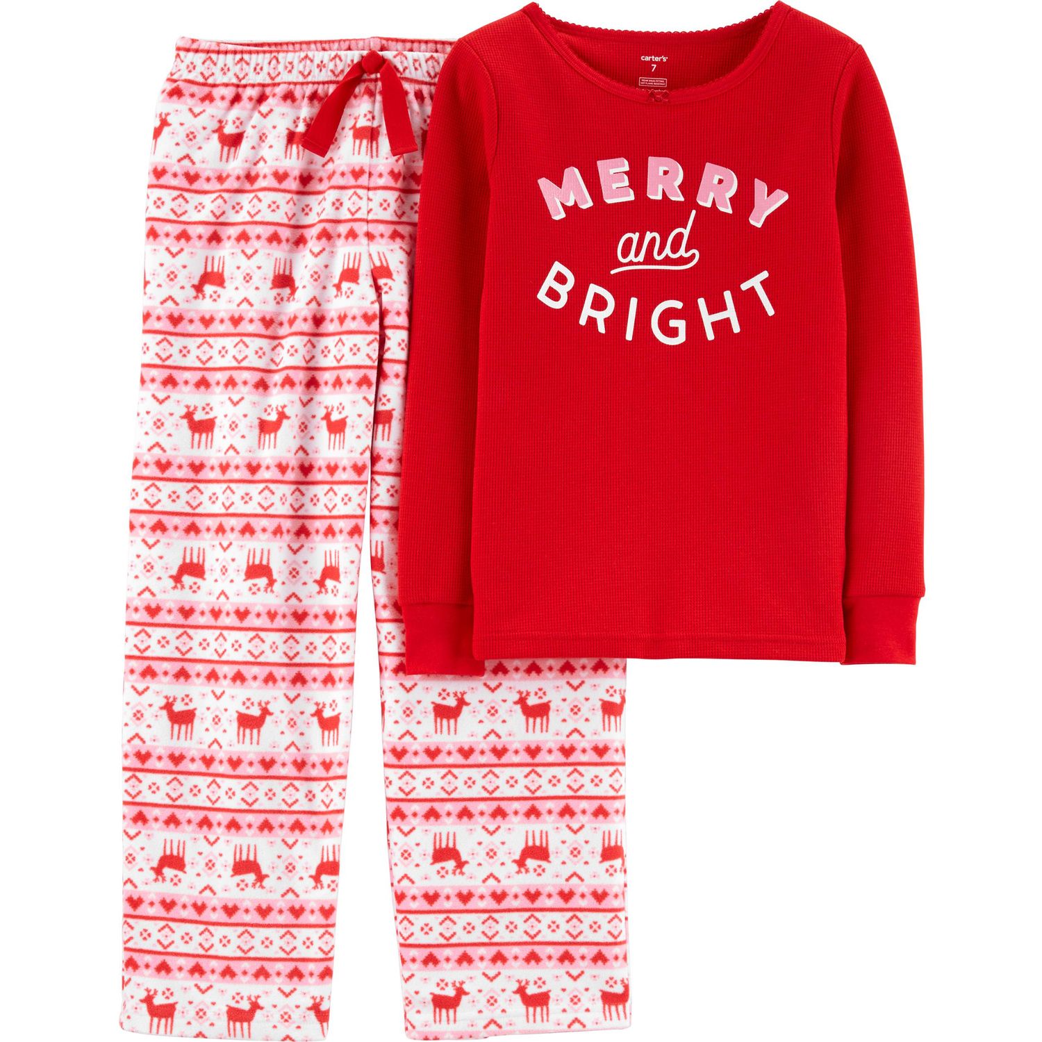 thermal christmas pajamas