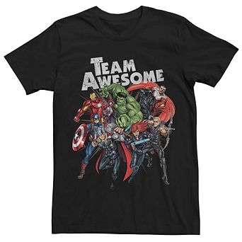 Men's Marvel Avengers Group Team Awesome Tee