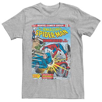 Men's Marvel Spider-Man Hammerhead Comic Book Cover Tee