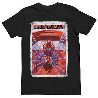 Men's Marvel Spider-Man Bridge Web Throwing Tee