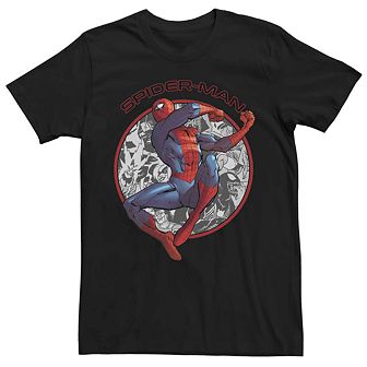 Men's Marvel Spider-Man In a Circle Tee