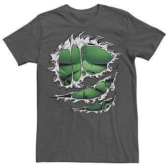 Men's Marvel Hulk Chest Torn Shirt Tee