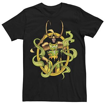 Men's Marvel Loki Comic Power Portrait Tee