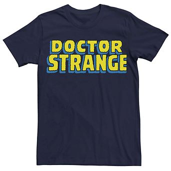 Men's Marvel Doctor Strange Cloud Name Text Tee