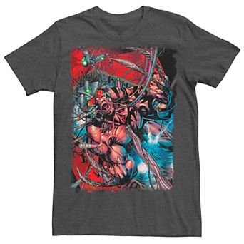 Men's Marvel Crazy Wolverine Science Experiment Tee