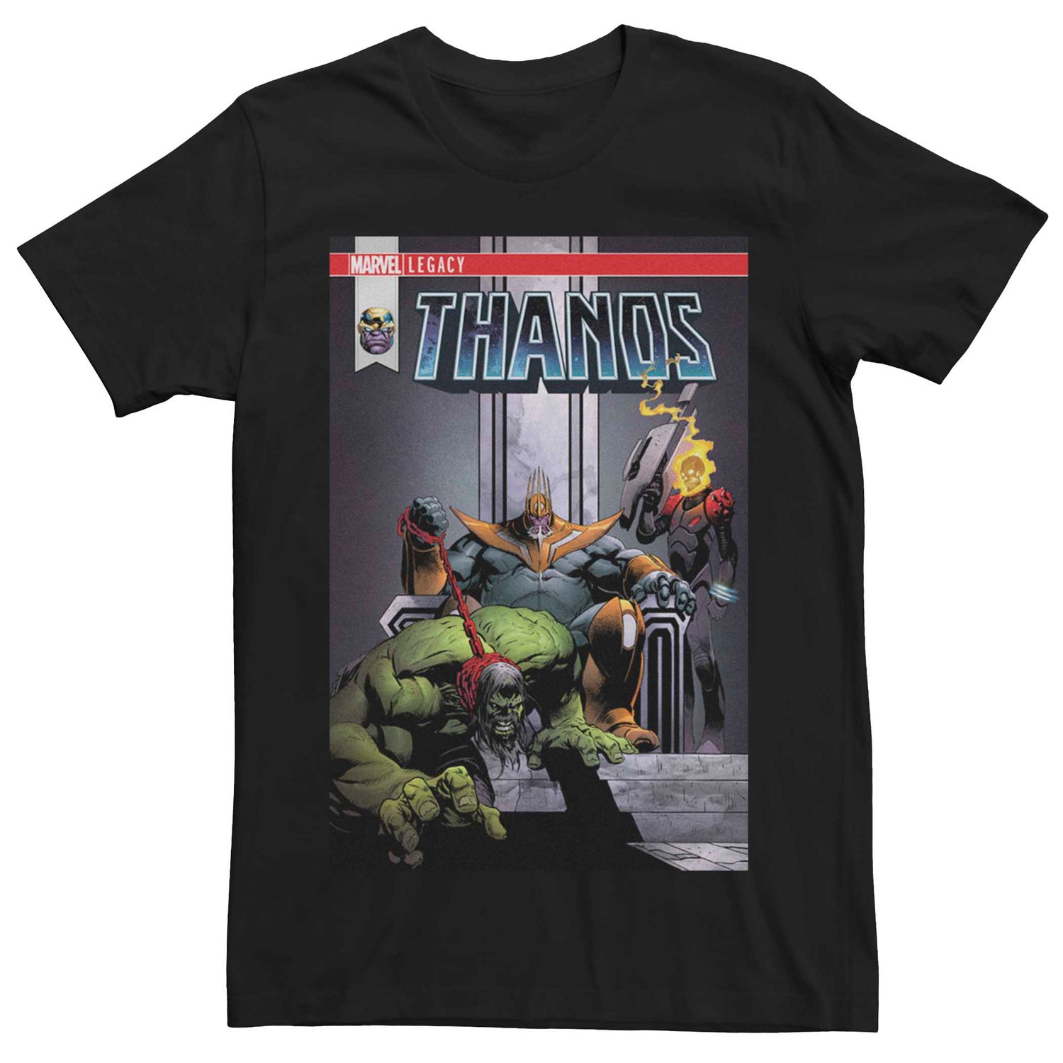 Image for Licensed Character Men's Marvel Thanos Legacy Book Cover Tee at Kohl's.