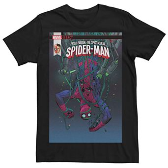 Men's Marvel Legacy Peter Parker: The Spectacular Spider-Man Comic Book Cover Tee
