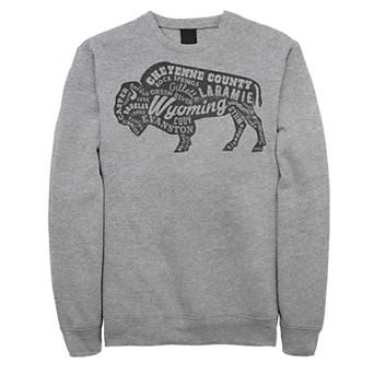 Juniors' Wyoming Buffalo Fleece Sweatshirt