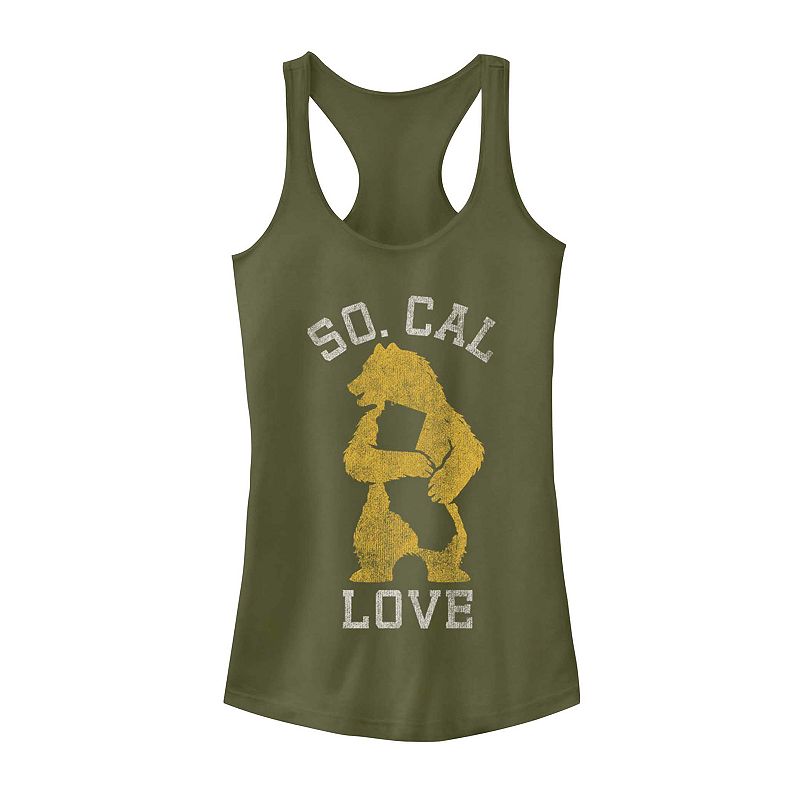 Juniors So. Cal Love California State Bear Graphic Tank, Girls, Size