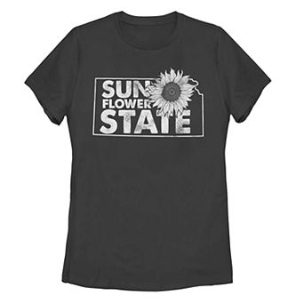 Juniors' Kansas "Sunflower State" Graphic Tee