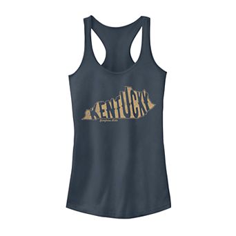 Juniors' Kentucky Bluegrass State Graphic Tank Top