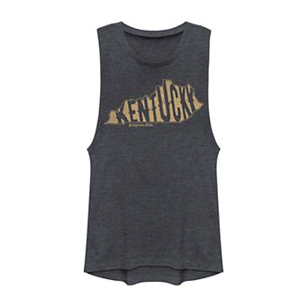 Juniors' Kentucky Bluegrass State Graphic Muscle Tank Top