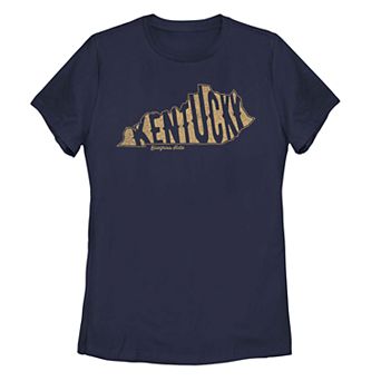 Juniors' Kentucky Bluegrass State Graphic Tee