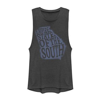 Juniors' Georgia "Empire State Of The South" Graphic Muscle Tank Top