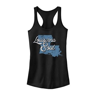 Juniors' "Louisiana Soul" Vintage Graphic Tank Top