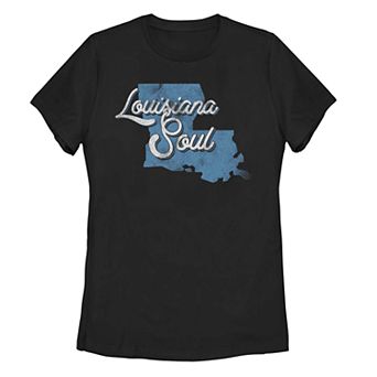 Juniors' "Louisiana Soul" Vintage Graphic Tee