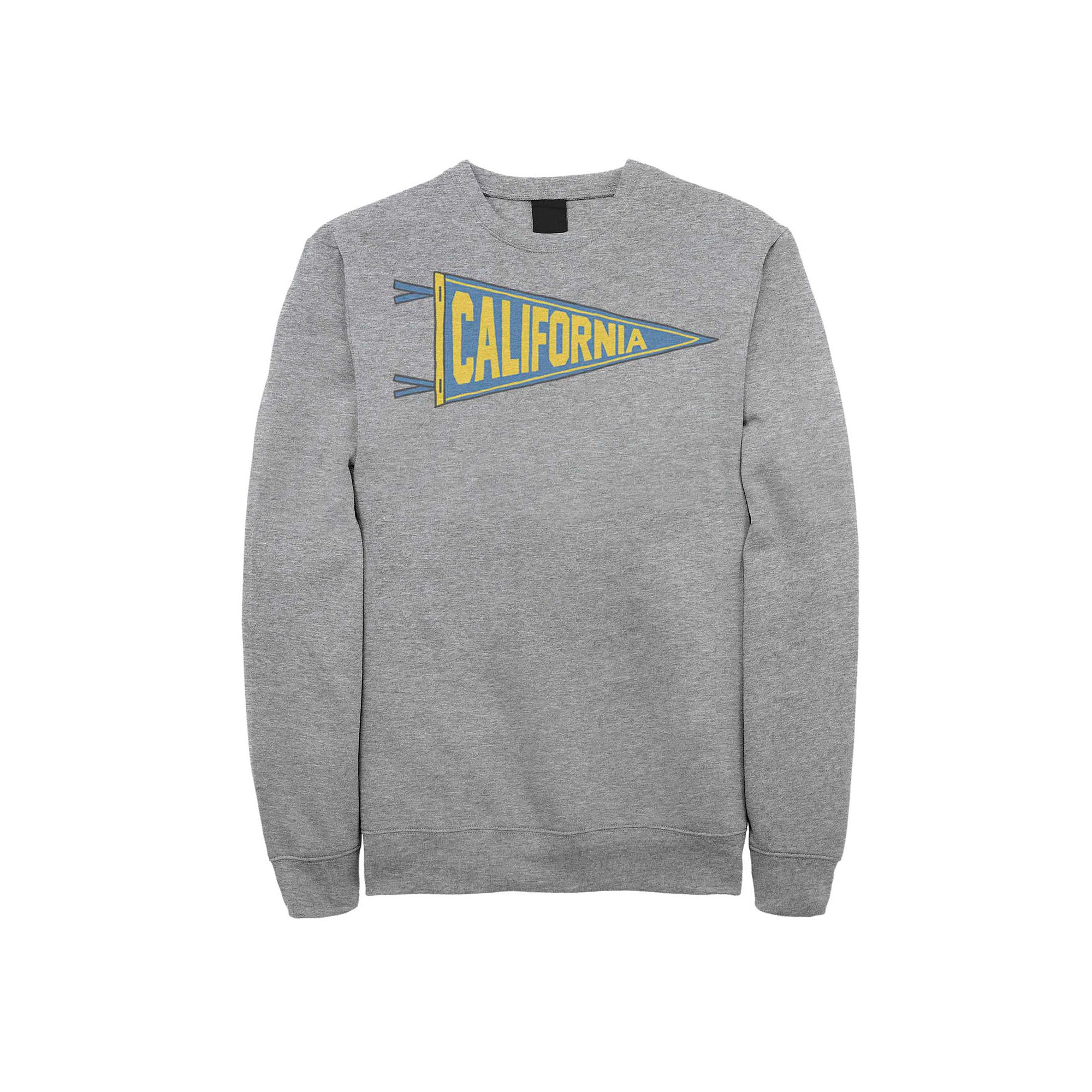 Juniors California Pennant Flag Fleece Graphic Top, Girls, Size: Small, A
