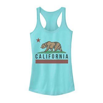Juniors' California State Bear Flag Graphic Tank Top