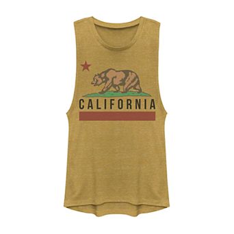 Juniors' California State Bear Flag Graphic Muscle Tank Top