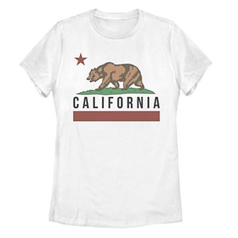 Juniors' California State Bear Flag Graphic Tee
