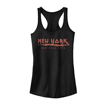 Juniors' New York Electric 1990 Retro Graphic Tank Top