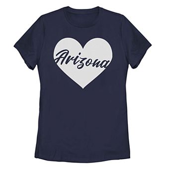 Juniors' Arizona Heart Graphic Tee