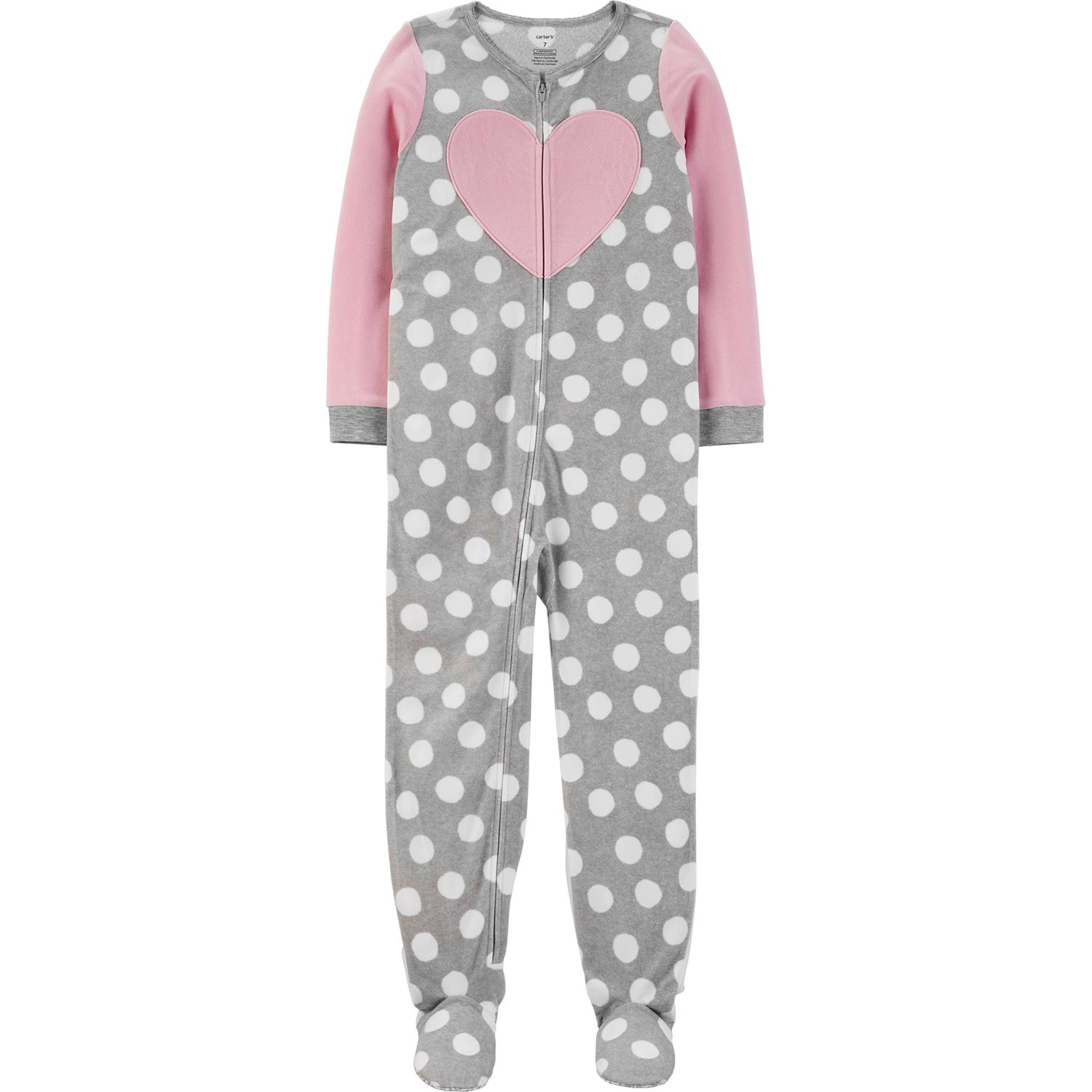 carters fleece one piece pajamas