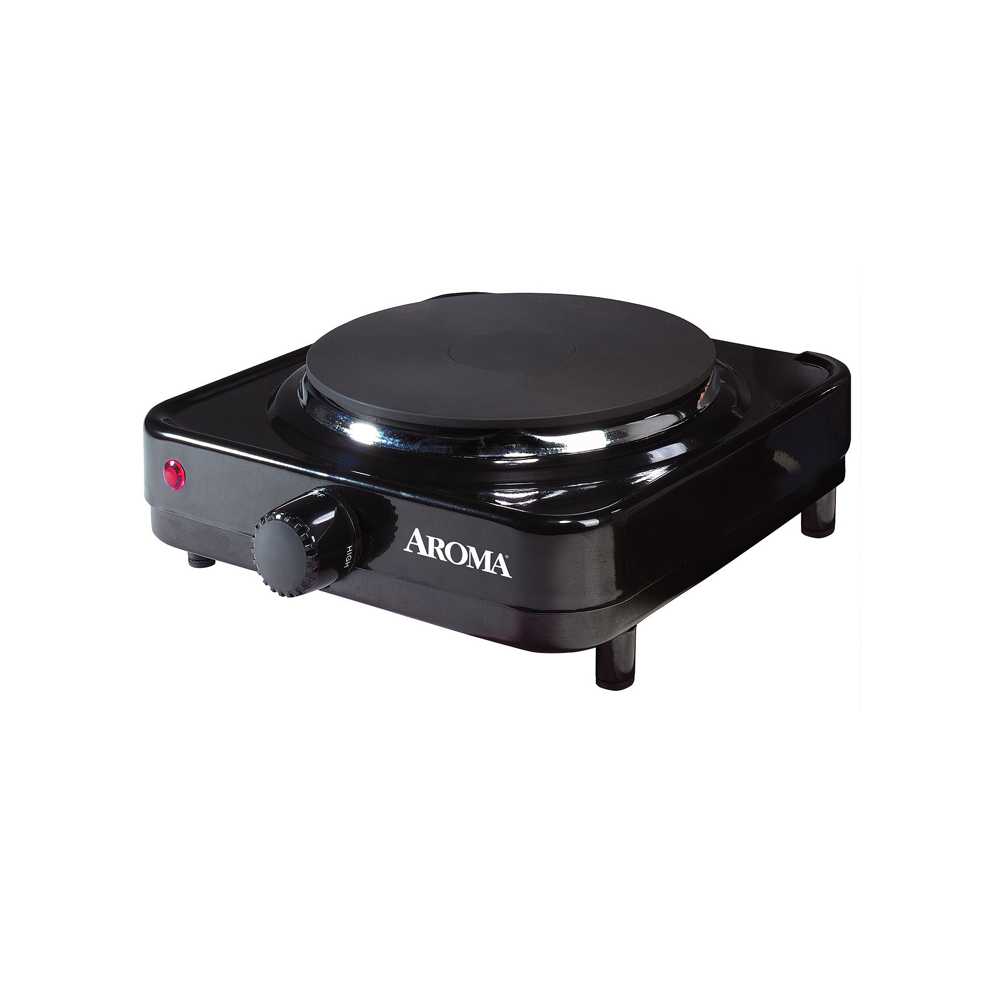 Aroma Single-Burner Hot Plate, Black