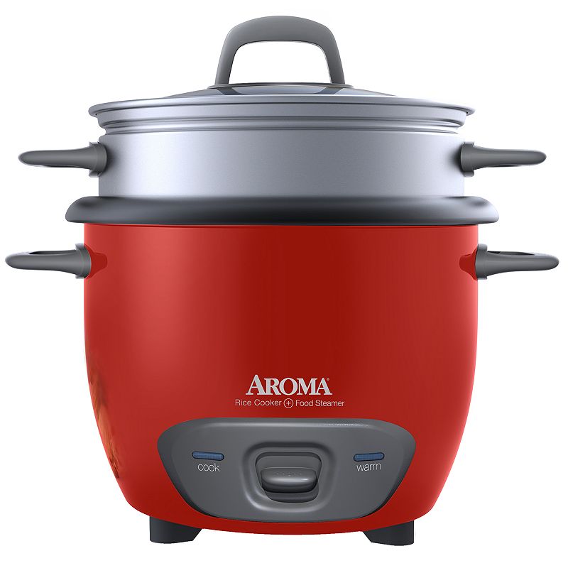 17882501 Aroma 6-Cup Pot Style Rice Cooker, Red, 6 CUP sku 17882501