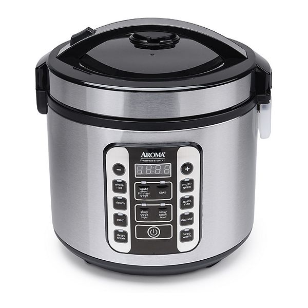 Aroma Professional Plus Rice Cooker, Food Steamer & Slow Cooker, 20 Cups