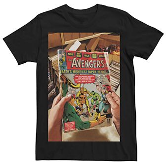 Men's Marvel Retro Avengers Comic Cover Tee