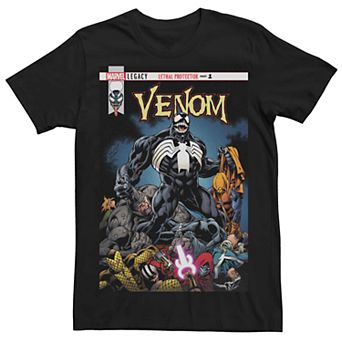 Men's Marvel Venom Lethal Protector Comic Cover Tee