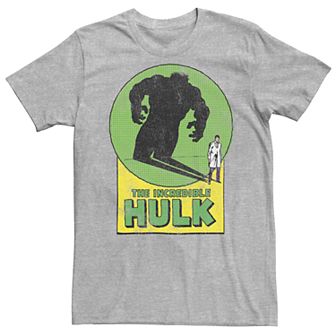 Men's Marvel Hulk Transformation Retro Poster Tee