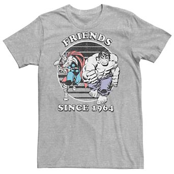 Men's Marvel's Thor & Hulk Friends Since 1964 Vintage Tee