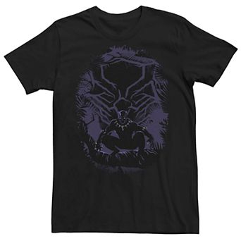 Men's Marvel Black Panther Dark Jungle Portrait Tee