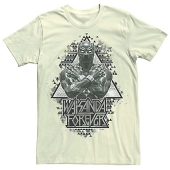 Men's Marvel Black Panther Geometric Triangles Portrait Tee