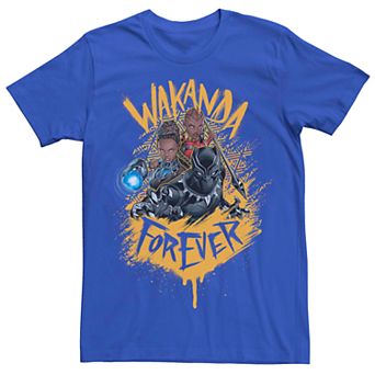 Men's Marvel Black Panther Trio Painted Quote Tee