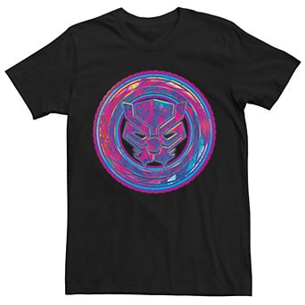 Men's Marvel's Black Panther Neon Shield Tee
