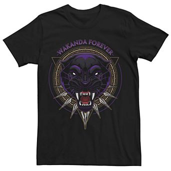 Men's Marvel Black Panther Necklace Circle Logo Tee