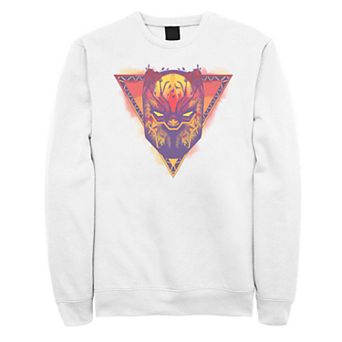 Men's Marvel Black Panther Sunset Mask Pattern Fill Fleece