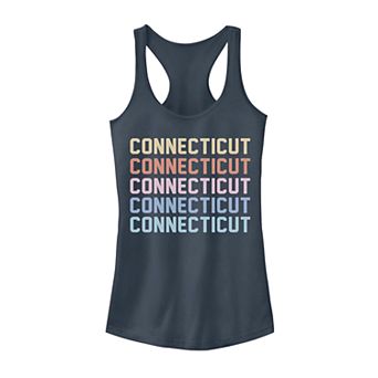 Juniors' Connecticut Stack Graphic Tank Top