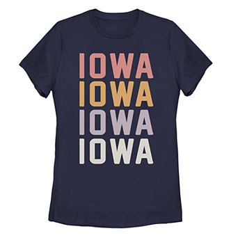 Juniors' Iowa Stack Graphic Tee