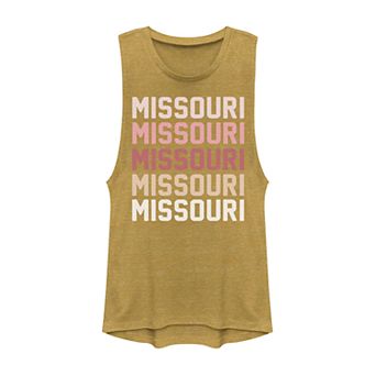 Juniors' Missouri Stack Muscle Tank Top