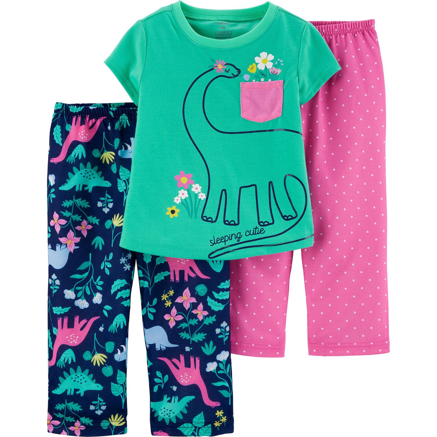 baby girl dinosaur pajamas