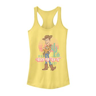 Juniors' Fifth Sun Disney Pixar Toy Story 4 Hey Howdy Woody Sunset Tank Top