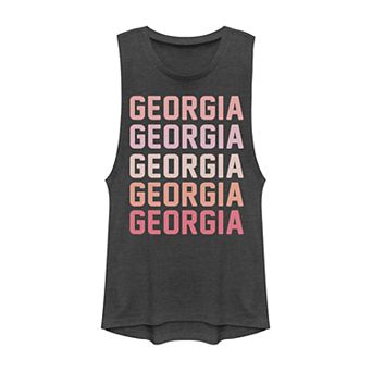 Juniors' Georgia Colorful Stack Muscle Tank Top