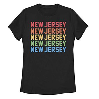 Juniors' New Jersey Stack Graphic Tee