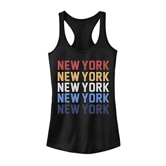 Juniors' New York Stack Graphic Tank Top
