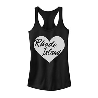 Juniors' Rhode Island Heart Graphic Tank Top